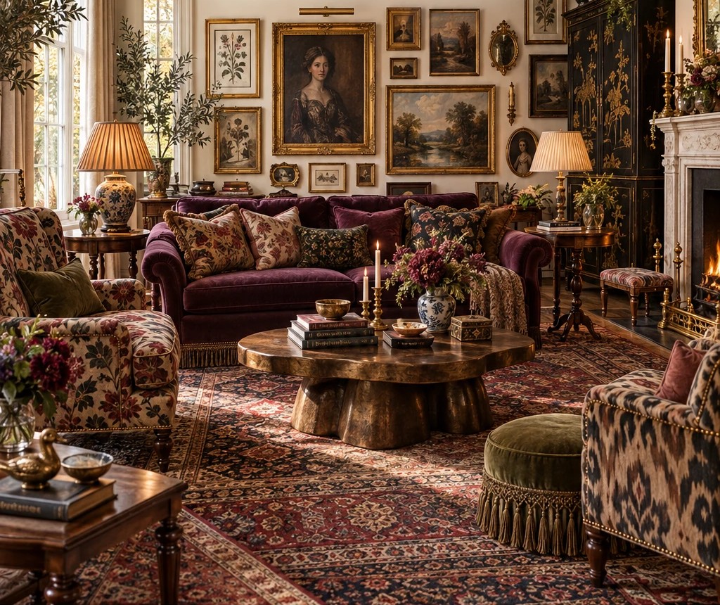 Personalised Maximalism living room concept